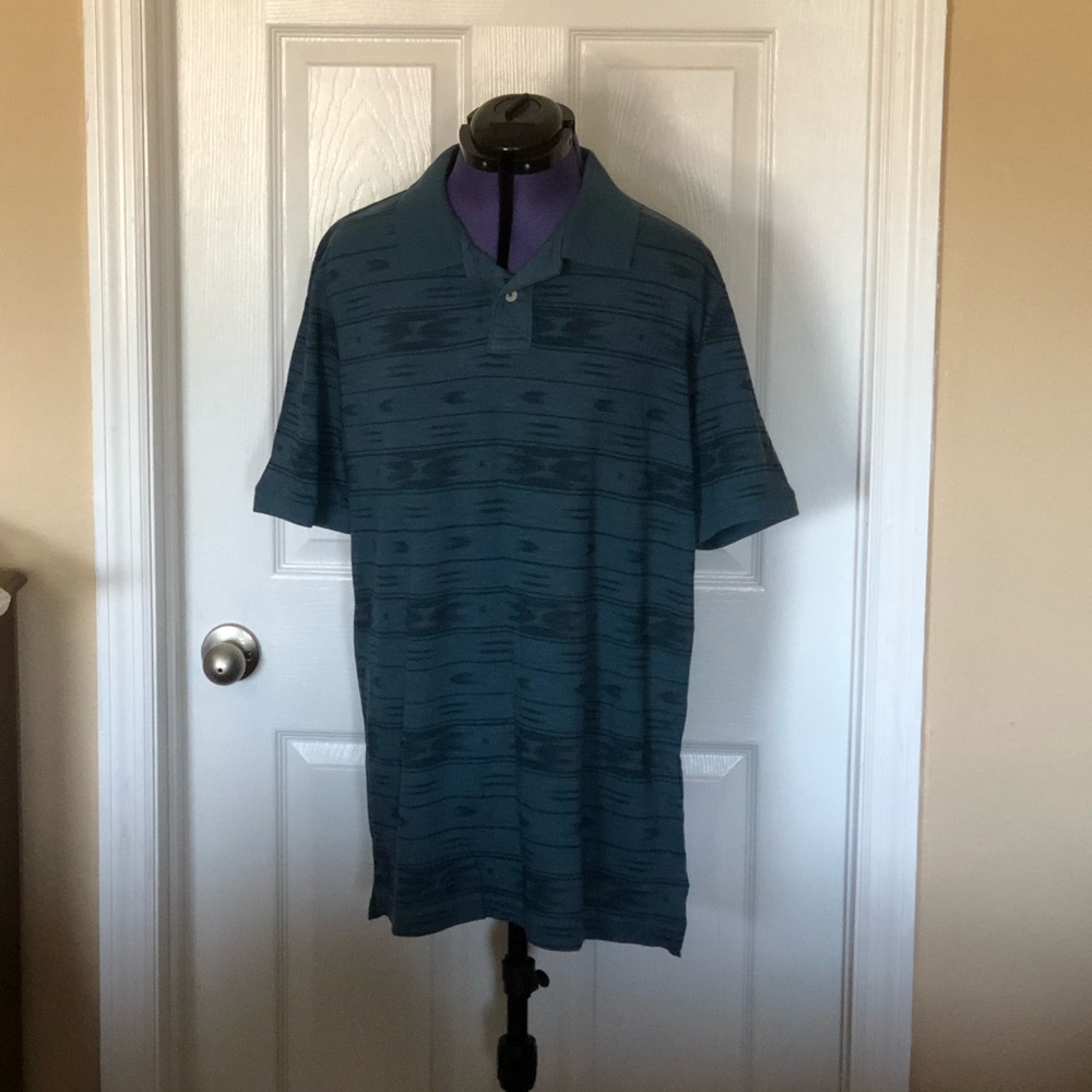 NWT Men’s Size L Arizona Jean Co SS Blue Polo Shirt